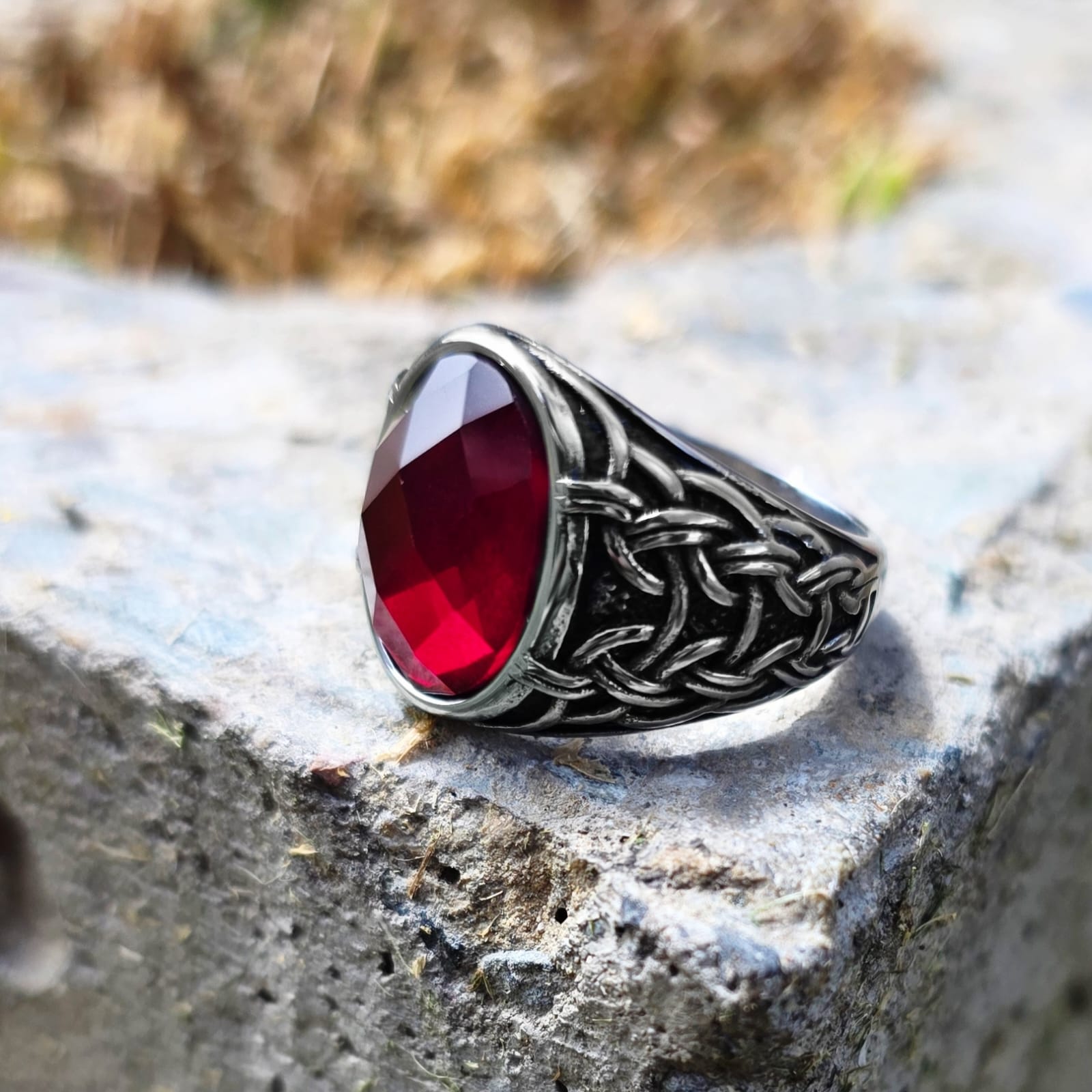 PERLA ROJA RING