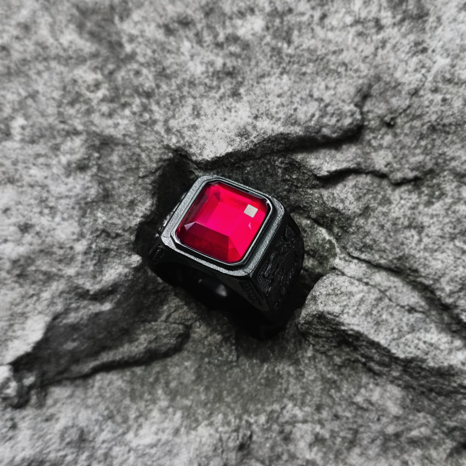 Red Snake Ring