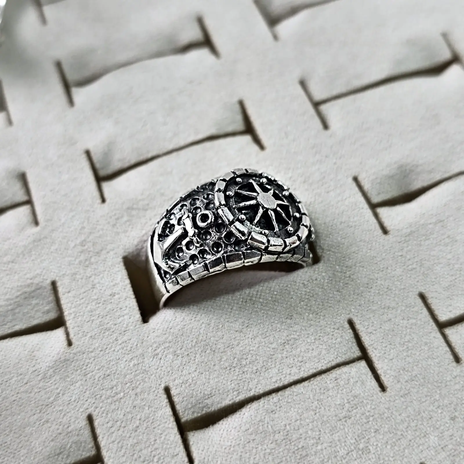 Compass Ring Plata