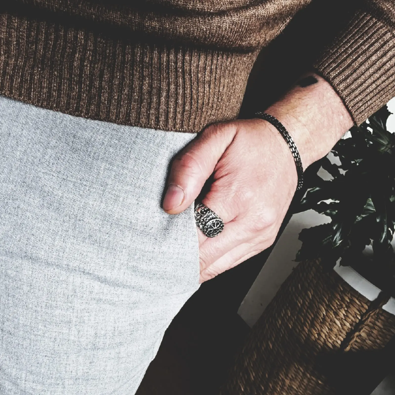 Compass Ring Plata