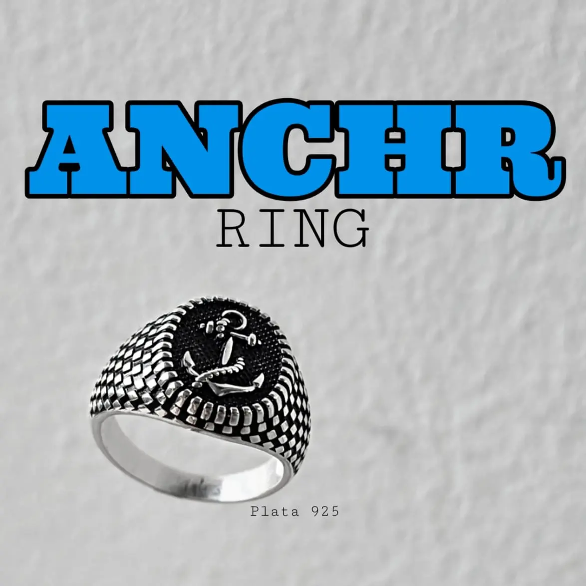 ANCHR RING PLATA