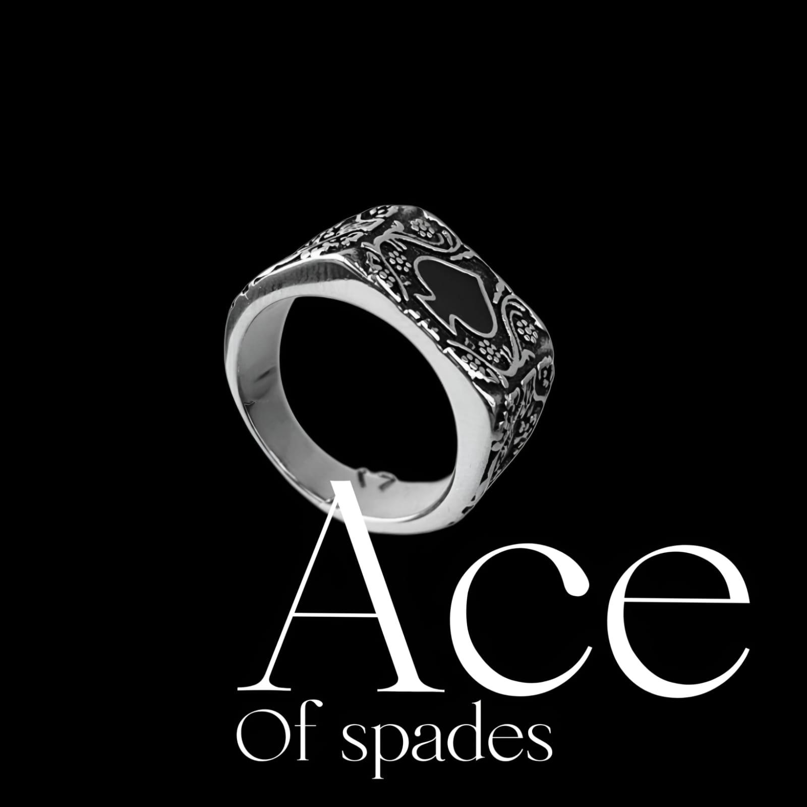ACE OF SPADES RING
