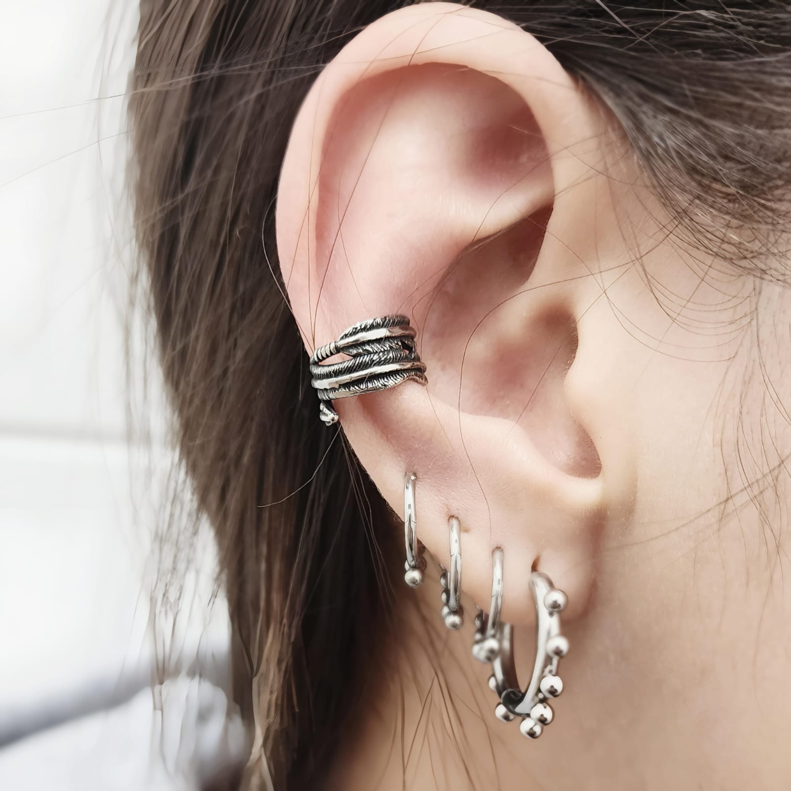Earcuff Feather roll