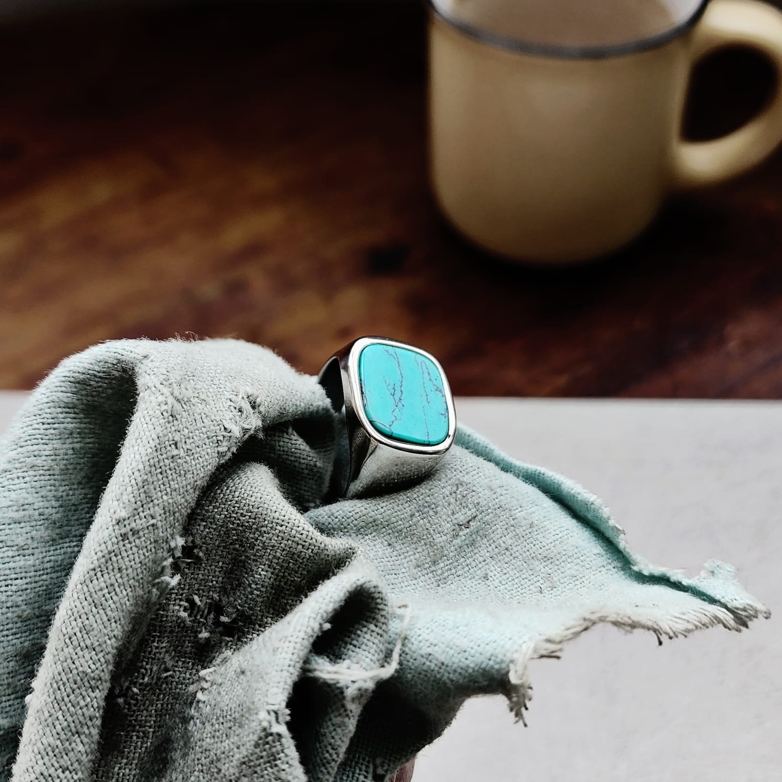 Turquoise Cut Ring