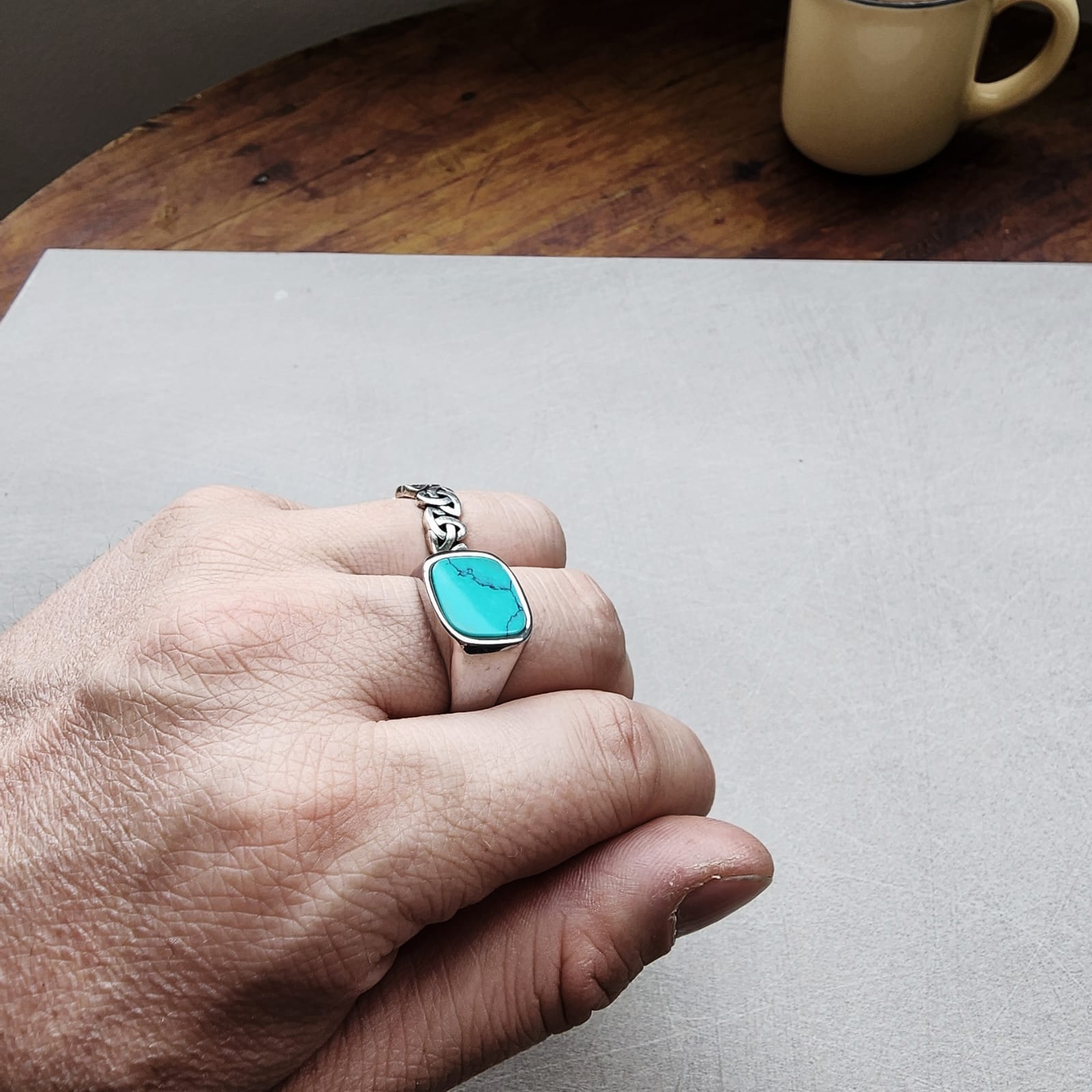 Turquoise Cut Ring
